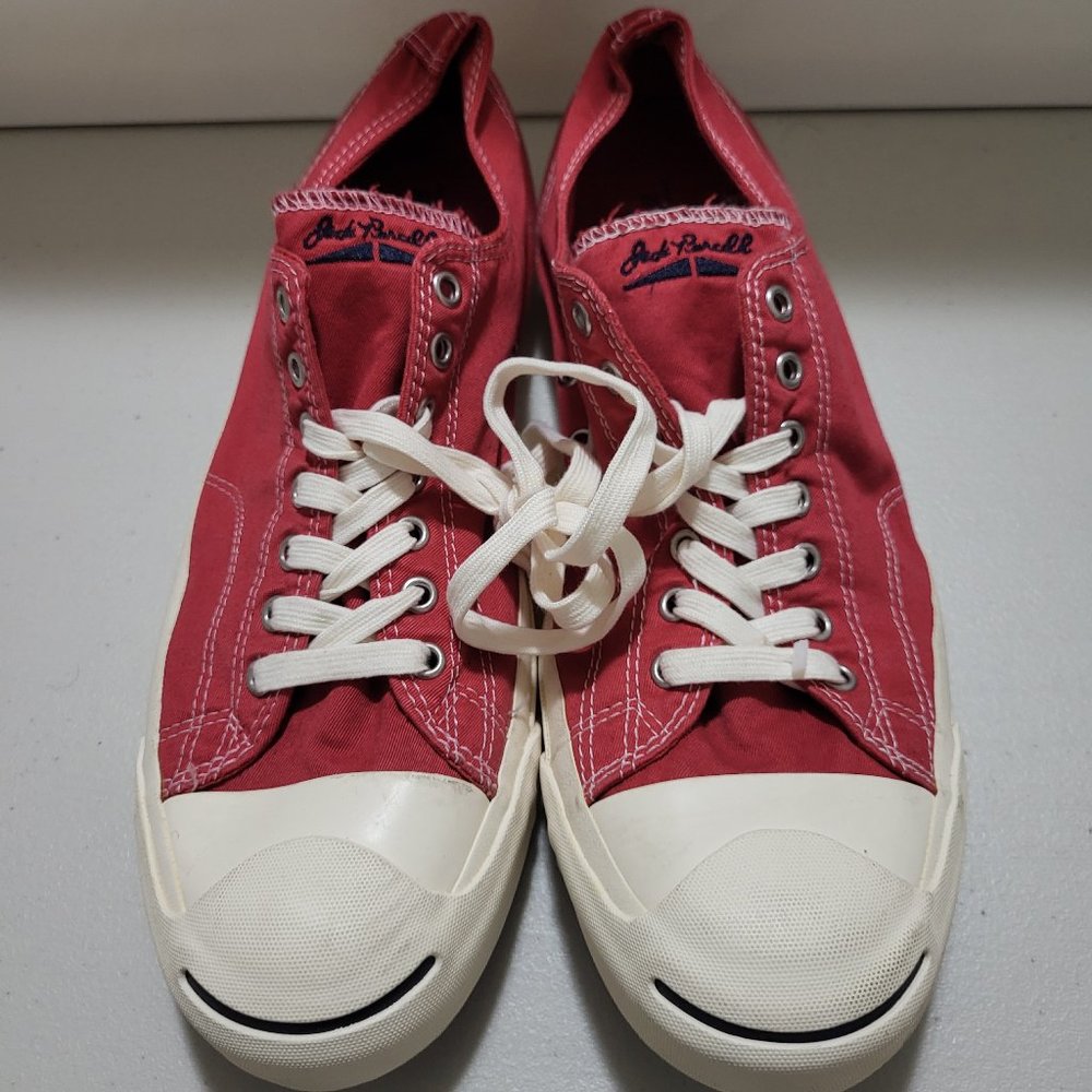 Converse Jack Purcell Crimson Red Low Top Sneakers 13